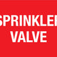 Sprinkler Valve Sign - New Signs