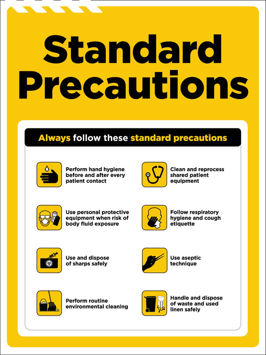 Standard and Transmission - Based Precautions Sign - New Signs