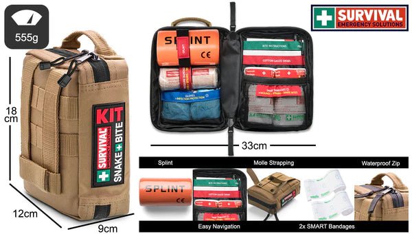 SURVIVAL Snake Bite First Aid Kit - New Signs