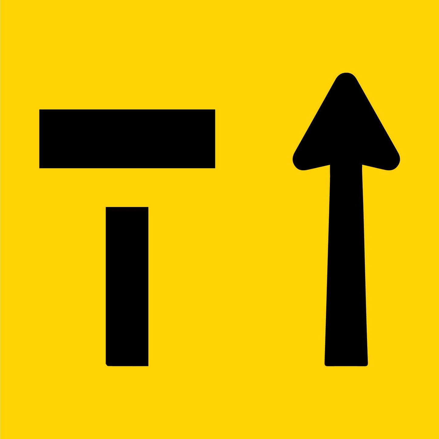 T (Arrow Up) Multi Message Traffic Sign - New Signs