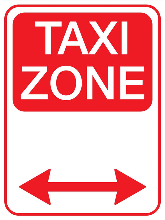 Taxi Zone Sign - New Signs
