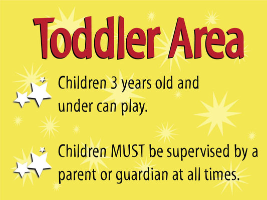 Toddler Area Sign - New Signs