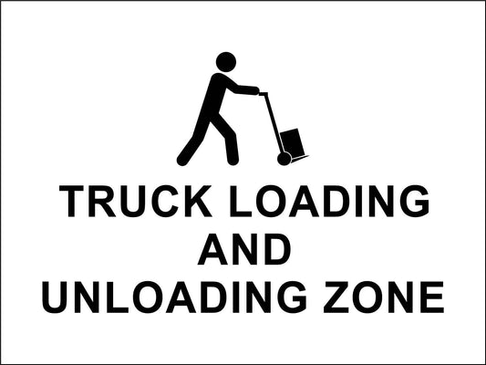 Truck Loading And Unloading Zone Sign - New Signs