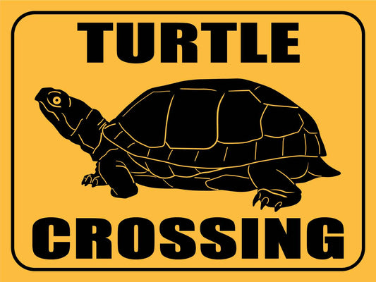 Turtle Crossing Sign - New Signs