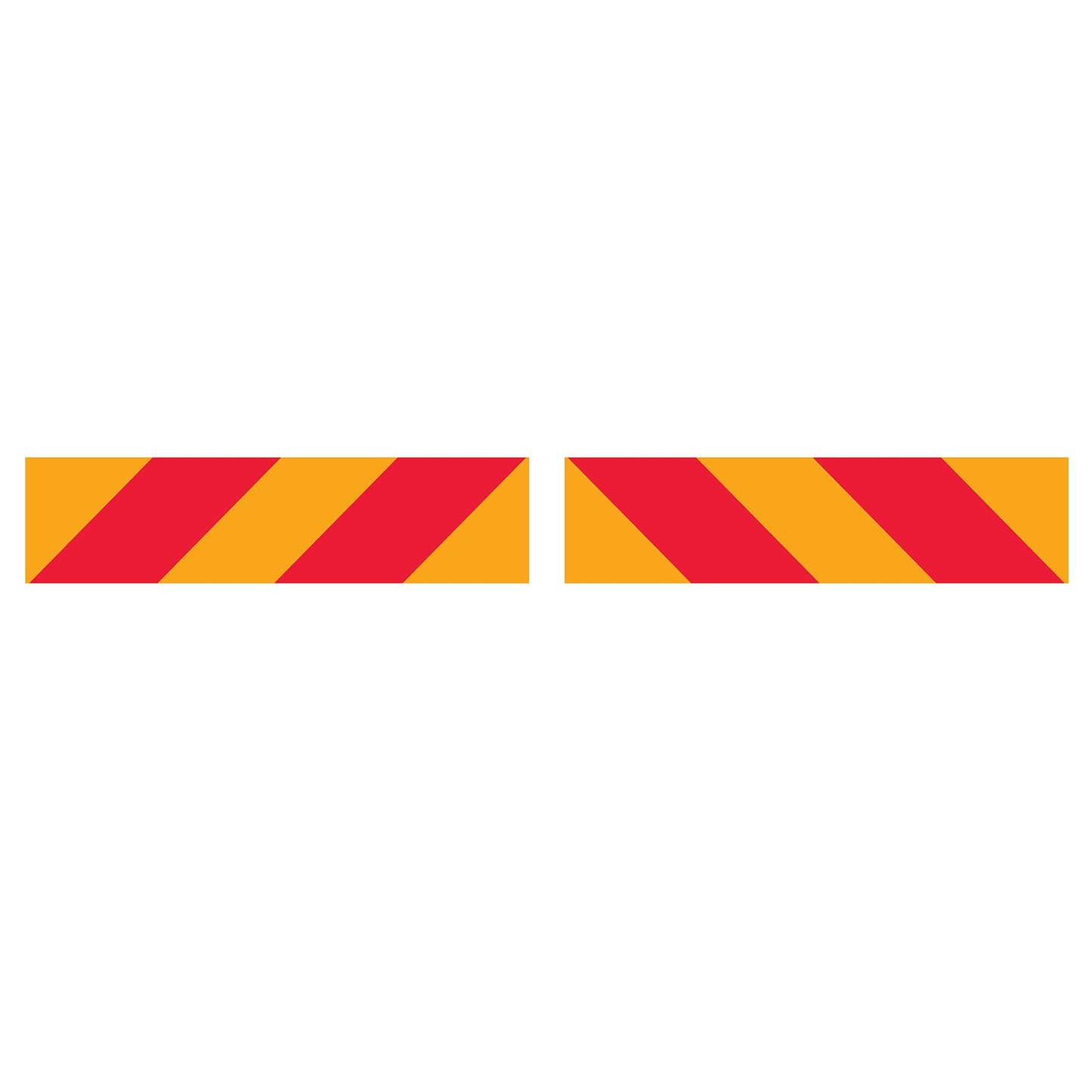 Vehicle Rear Marker Red Yellow Candy Plates (Set) Reflective Sign - New Signs