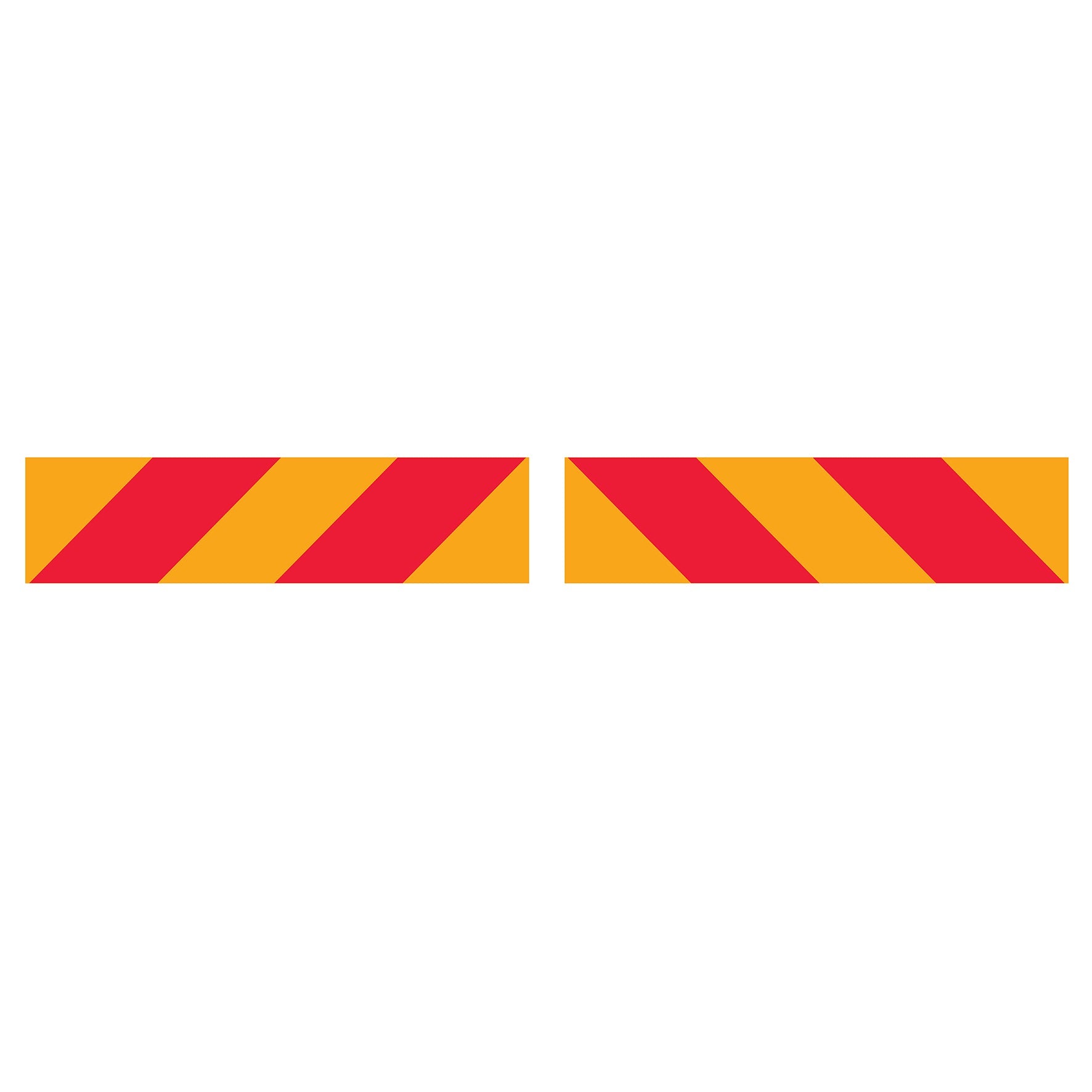 Vehicle Rear Marker Red Yellow Candy Plates (Set) Reflective Sign - New Signs