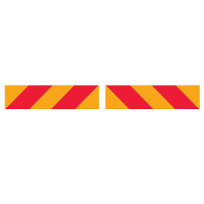 Vehicle Rear Marker Red Yellow Candy Plates (Set) Reflective Sign - New Signs