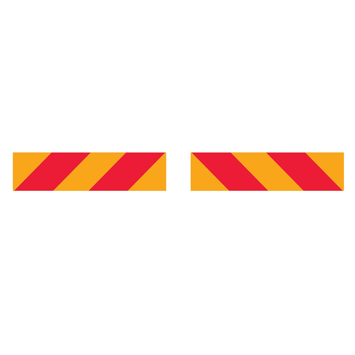 Vehicle Rear Marker Red Yellow Candy Plates (Set) Reflective Sign - New Signs