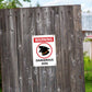 Warning Dangerous Dog Sign - New Signs