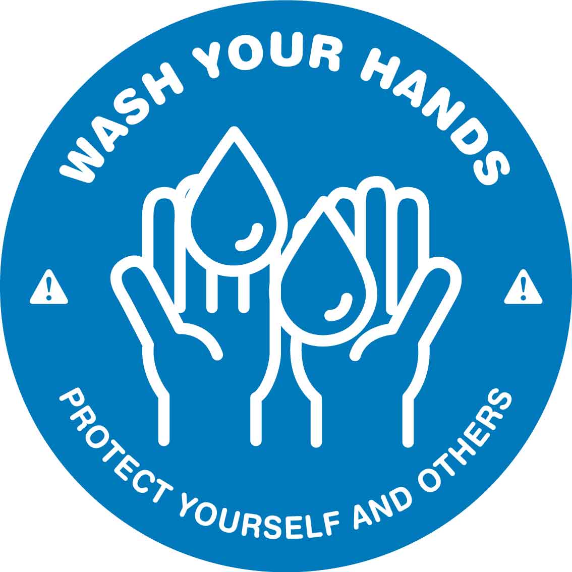 Wash Your Hands Protect Yourself and Others Decal - New Signs