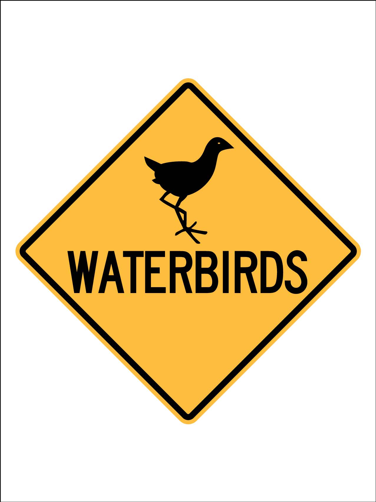 Waterbirds Sign - New Signs