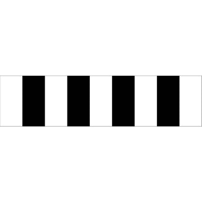 White Black Bold Stripes Multi Message Traffic Sign - New Signs