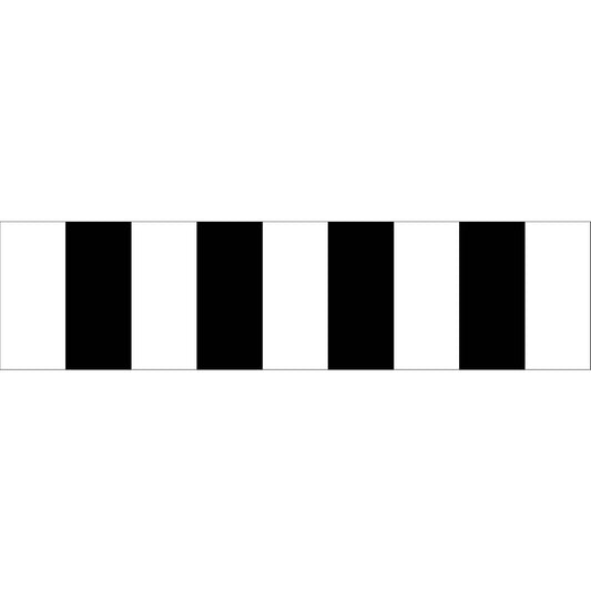 White Black Bold Stripes Multi Message Traffic Sign - New Signs