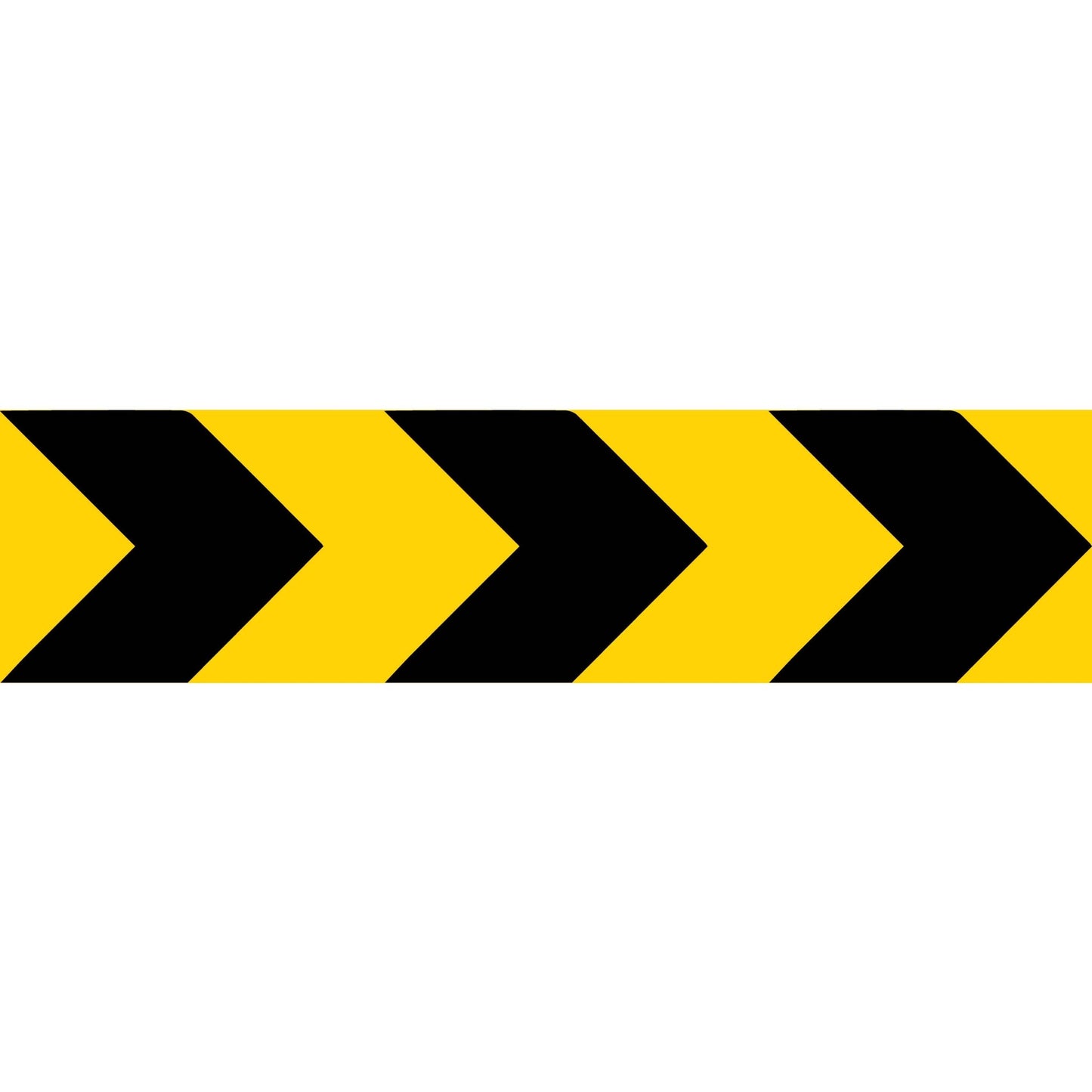 Yellow Black Bold Arrows Long Skinny Multi Message Traffic Sign - New Signs