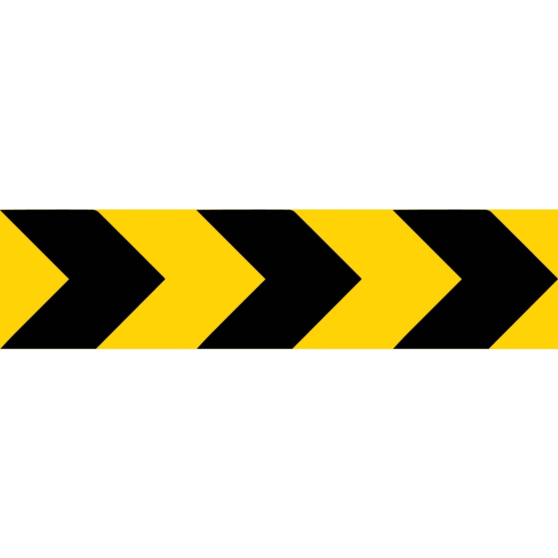 Yellow Black Bold Arrows Long Skinny Multi Message Traffic Sign - New Signs