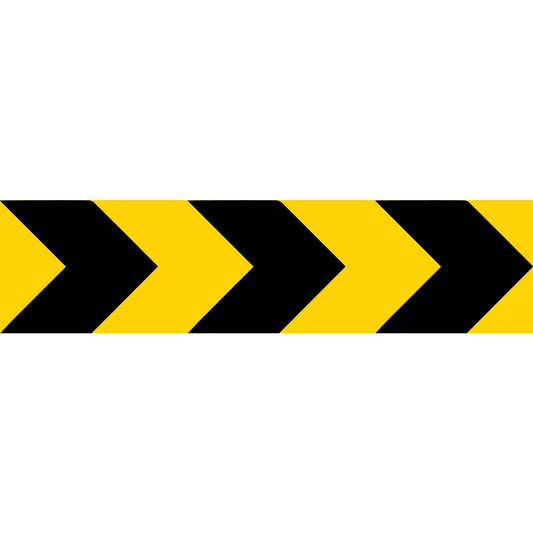 Yellow Black Bold Arrows Long Skinny Multi Message Traffic Sign - New Signs