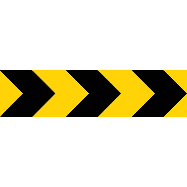 Yellow Black Bold Arrows Long Skinny Multi Message Traffic Sign – New Signs